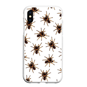 Чехол для iPhone XS Max матовый с принтом В пауках в Курске, Силикон | Область печати: задняя сторона чехла, без боковых панелей | pattern | spider | джунгли | дикие | животные | жуки | звери | лапы | мерзкие | монстр | насекомые | паттерн | паук | пауки | паутина | паучок | птицеед | страшный | существа | тараканы | тарантул | тропики
