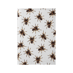 Обложка для паспорта матовая кожа с принтом В пауках в Курске, натуральная матовая кожа | размер 19,3 х 13,7 см; прозрачные пластиковые крепления | pattern | spider | джунгли | дикие | животные | жуки | звери | лапы | мерзкие | монстр | насекомые | паттерн | паук | пауки | паутина | паучок | птицеед | страшный | существа | тараканы | тарантул | тропики