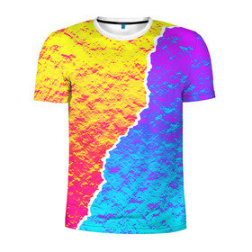 Мужская футболка 3D спортивная с принтом Цветные переливы в Курске, 100% полиэстер с улучшенными характеристиками | приталенный силуэт, круглая горловина, широкие плечи, сужается к линии бедра | абстрактный | блестящие | волны | геометрия | градиент | краски | летний | лето | море | небо | неоновые | облака | океан | перламутр | поп | радуга | радужный | разноцветные | река | ретро | русалка