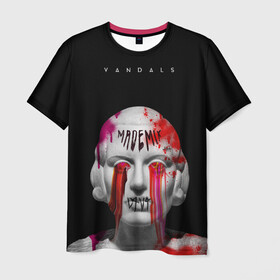 Мужская футболка 3D с принтом Вандалы арт в Курске, 100% полиэфир | прямой крой, круглый вырез горловины, длина до линии бедер | вандалы | графитти | граффити | греческое | краски | крутой принт | молодежное | панк | статуя