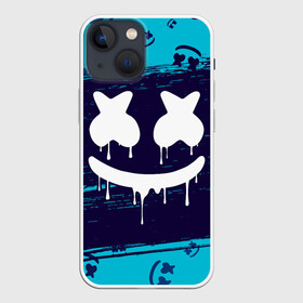 Чехол для iPhone 13 mini с принтом MARSHMELLO   МАРШМЕЛЛОУ в Курске,  |  | face | logo | marsh | marshmallow | marshmello | marshmelo | mello | smile | лицо | лого | маршмеллов | маршмеллоу | маршмеллу | маршмело | маршмелов | маршмелоу | маска | музыка | рожица | символ | смайл | улыбка