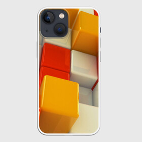 Чехол для iPhone 13 mini с принтом КУБЫ 3D в Курске,  |  | abstract | abstraction | geometry | line | pattern | psy | абстрактный | абстракция | геометрия | краски | кубики | линии | неоновые | неоновый | психоделика | текстура