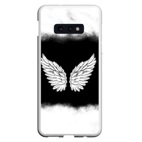 Чехол для Samsung S10E с принтом Im an angel в Курске, Силикон | Область печати: задняя сторона чехла, без боковых панелей | Тематика изображения на принте: angel | birds | fly | wings | ангел | бабочка | богиня | воздушный | демон | дым | космос | крылья | лебедь | летать | летучий | милые | мифические | небесный | небо | облако | пегас | перья | прикольные | птица | рай