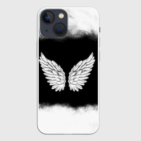 Чехол для iPhone 13 mini с принтом Im an angel в Курске,  |  | angel | birds | fly | wings | ангел | бабочка | богиня | воздушный | демон | дым | космос | крылья | лебедь | летать | летучий | милые | мифические | небесный | небо | облако | пегас | перья | прикольные | птица | рай