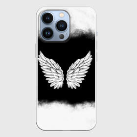 Чехол для iPhone 13 Pro с принтом Im an angel в Курске,  |  | Тематика изображения на принте: angel | birds | fly | wings | ангел | бабочка | богиня | воздушный | демон | дым | космос | крылья | лебедь | летать | летучий | милые | мифические | небесный | небо | облако | пегас | перья | прикольные | птица | рай