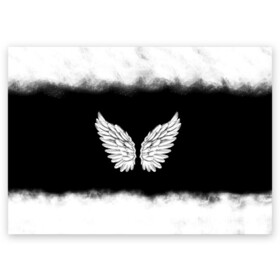 Поздравительная открытка с принтом Im an angel в Курске, 100% бумага | плотность бумаги 280 г/м2, матовая, на обратной стороне линовка и место для марки
 | angel | birds | fly | wings | ангел | бабочка | богиня | воздушный | демон | дым | космос | крылья | лебедь | летать | летучий | милые | мифические | небесный | небо | облако | пегас | перья | прикольные | птица | рай