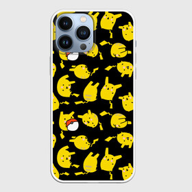 Чехол для iPhone 13 Pro Max с принтом Пикачу в Курске,  |  | doodling | pikachu | pokemon | textures | дудлинг | желтый покемон | пика пика | пикачу | покемон | покемоны | стикербомбинг | текстуры | фон