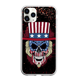 Чехол для iPhone 11 Pro Max матовый с принтом Американский череп (Z) в Курске, Силикон |  | shaman | skull | вождь | гот | дух | кладбище | крылья | мертвец | мертвый | панк | перья | рок | скелет | череп | шаман | эмо