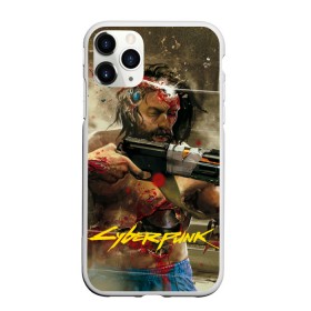 Чехол для iPhone 11 Pro Max матовый с принтом Cyberpunk 2077 girl в Курске, Силикон |  | 