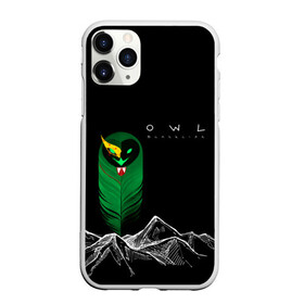 Чехол для iPhone 11 Pro Max матовый с принтом Owl blacklist в Курске, Силикон |  | blacklist | line art | owl | абстракция | арт | горы | маскарадная маска | перо | сова | солнце