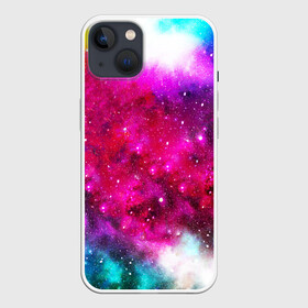 Чехол для iPhone 13 с принтом Туманность в Курске,  |  | space | stars | абстракция | бесконечный | блестящий | вселенная | галактика | дым | звездная | звезды | космический | космос | краски | лето | материя | небо | неоновый | нло | ночь | облака | планеты | радуга