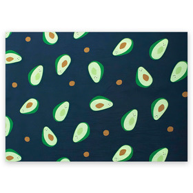 Поздравительная открытка с принтом Авокадо в Курске, 100% бумага | плотность бумаги 280 г/м2, матовая, на обратной стороне линовка и место для марки
 | Тематика изображения на принте: авокадо | арт | зеленый | косточка | разрез | рисунок | темный | фрукт | черный