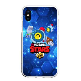 Чехол для iPhone XS Max матовый с принтом BRAWL STARS NANI НАНИ в Курске, Силикон | Область печати: задняя сторона чехла, без боковых панелей | bibi | brawl stars | coach mike | crow | evil gene | gale | gene | leon | leon shark | max | mecha crow | mortis | mr.p | nani | phoenix | sally leon | sandy | spike | sprout | tara | virus 8 bit | werewolf | ворон | джин | оборотень