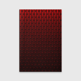 Обложка для паспорта матовая кожа с принтом текстура красный градиент в Курске, натуральная матовая кожа | размер 19,3 х 13,7 см; прозрачные пластиковые крепления | геометрия | градиент | красный | линии | поверхность | простота | симметрия | текстура | точки | черный