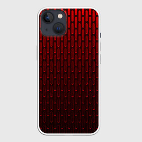 Чехол для iPhone 13 с принтом текстура красный градиент в Курске,  |  | Тематика изображения на принте: геометрия | градиент | красный | линии | поверхность | простота | симметрия | текстура | точки | черный