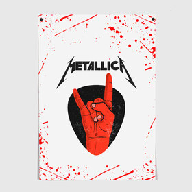 Постер с принтом METALLICA (Z) в Курске, 100% бумага
 | бумага, плотность 150 мг. Матовая, но за счет высокого коэффициента гладкости имеет небольшой блеск и дает на свету блики, но в отличии от глянцевой бумаги не покрыта лаком | kurt kobein | metallica | rock | курт кобейн | металика | металлика | рок | супер звезда