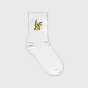 Детские носки с вышивкой с принтом Пикачу в Курске,  |  | ash | picachy | pikachy | pokemon | пикачу | покемон