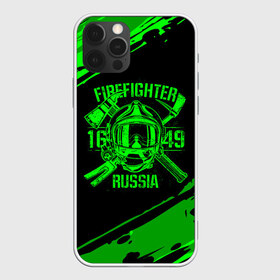 Чехол для iPhone 12 Pro Max с принтом FIREFIGHTER 1649 RUSSIA в Курске, Силикон |  | 112 | firefighter | багор | герб | гкчс | зеленая | знак | лого | логотип | мчс | мчсник | пожарная охрана | пожарник | пожарный | пч | россии | рф | серая | символ | служба | спасатель | спасения | топор | флаг