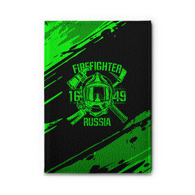 Обложка для автодокументов с принтом FIREFIGHTER 1649 RUSSIA в Курске, натуральная кожа |  размер 19,9*13 см; внутри 4 больших “конверта” для документов и один маленький отдел — туда идеально встанут права | 112 | firefighter | багор | герб | гкчс | зеленая | знак | лого | логотип | мчс | мчсник | пожарная охрана | пожарник | пожарный | пч | россии | рф | серая | символ | служба | спасатель | спасения | топор | флаг