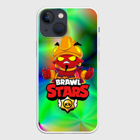 Чехол для iPhone 13 mini с принтом BRAWL STARS EVIL GENE | ДЖИН в Курске,  |  | bibi | brawl stars | coach mike | crow | evil gene | gale | gene | leon | leon shark | max | mecha crow | mortis | mr.p | nani | phoenix | sally leon | sandy | spike | sprout | tara | virus 8 bit | werewolf | ворон | джин | оборотень