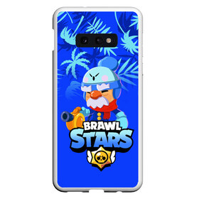 Чехол для Samsung S10E с принтом BRAWL STARS EVIL GENE В ЛЕТ в Курске, Силикон | Область печати: задняя сторона чехла, без боковых панелей | brawl stars | crow | evil gene | gale | leon | leon shark | max | sally leon | shark | sprout | tara | virus 8 bit | werewolf leon | акула | берли | бравл старс | ворон | джин | макс | оборотень