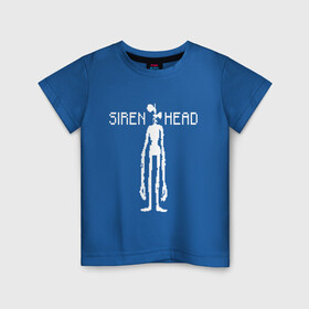 Детская футболка хлопок с принтом Siren Head в Курске, 100% хлопок | круглый вырез горловины, полуприлегающий силуэт, длина до линии бедер | game | scp | siren head | игра | монстр | персонаж | пиксель арт | сирена | сиреноголовый | чудовище