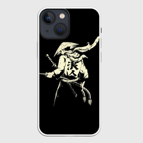 Чехол для iPhone 13 mini с принтом ЛИК САМУРАЯ | SAMURAI (Z) в Курске,  |  | ninja | samurai | буке | воин | вояк | мононофу | мститель | мушя | ниндзя | сабурай | самурай | слуга | солдат | цувамоно