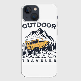 Чехол для iPhone 13 mini с принтом Путешественник | Outdoor (Z) в Курске,  |  | 4на4 | auto | baja | jeep | offroad | trofi | авто | автомобиль | ам | баха | бездорожье | внедорожник | джип | джипинг | джиппинг | машина | машины | оффроад | полный привод