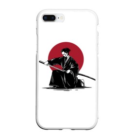 Чехол для iPhone 7/8 Plus матовый с принтом Японский самурай (Z) в Курске, Силикон | Область печати: задняя сторона чехла, без боковых панелей | japan | ninja | samurai | асихара но накацукуни | буке | воин | вояк | государство япония | мононофу | мститель | мушя | ниндзя | ниппон | нихон | ооясимагуни | сабурай | самурай | слуга | солдат