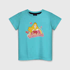 Детская футболка хлопок с принтом Sleeping Beauty Aurora в Курске, 100% хлопок | круглый вырез горловины, полуприлегающий силуэт, длина до линии бедер | aurora | disney princess | sleeping beauty | vdkimel | аврора | спящая красавица