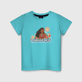 Детская футболка хлопок с принтом Moana Disney Princess в Курске, 100% хлопок | круглый вырез горловины, полуприлегающий силуэт, длина до линии бедер | disney princess | moana | vdkimel | моана