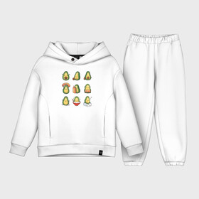 Детский костюм хлопок Oversize с принтом Life Avocado в Курске,  |  | avocado | casual | trend | авокадо | повседневность | тренд