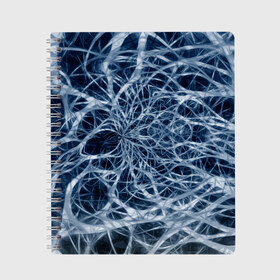 Тетрадь с принтом Нервная система в Курске, 100% бумага | 48 листов, плотность листов — 60 г/м2, плотность картонной обложки — 250 г/м2. Листы скреплены сбоку удобной пружинной спиралью. Уголки страниц и обложки скругленные. Цвет линий — светло-серый
 | big picture | exclusive merch | картинки | клетки | линии | мозг | нейроны | прикольные | пульс | сеть | текстуры | точки | тренды | узоры
