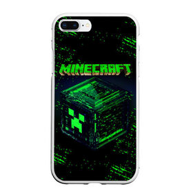 Чехол для iPhone 7Plus/8 Plus матовый с принтом MINECRAFT в Курске, Силикон | Область печати: задняя сторона чехла, без боковых панелей | Тематика изображения на принте: creeper | game | minecraft | блоки | игра | квадраты | компьютерная | крипер | криппер | майнкрафт | огонь