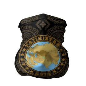 Бандана-труба 3D с принтом Таджикистан в Курске, 100% полиэстер, ткань с особыми свойствами — Activecool | плотность 150‒180 г/м2; хорошо тянется, но сохраняет форму | Тематика изображения на принте: arch | asia | city | crown | emblem | globe | map | ornament | patterns | republic | silhouette | stars | state | tajikistan | азия | архитектура | ашхабад | глобус | город | государство | звезды | карта | корона | орнамент | республика | силуэт | таджики
