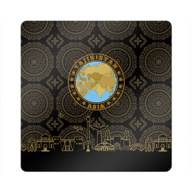 Магнит виниловый Квадрат с принтом Таджикистан в Курске, полимерный материал с магнитным слоем | размер 9*9 см, закругленные углы | arch | asia | city | crown | emblem | globe | map | ornament | patterns | republic | silhouette | stars | state | tajikistan | азия | архитектура | ашхабад | глобус | город | государство | звезды | карта | корона | орнамент | республика | силуэт | таджики