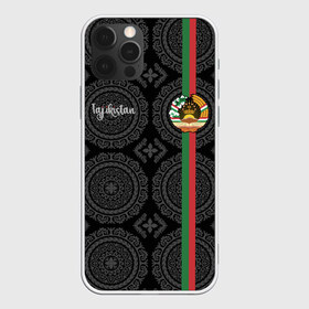 Чехол для iPhone 12 Pro Max с принтом Таджикистан в Курске, Силикон |  | architecture | ashgabat | asia | city | coat of arms | crown | flag | ornament | patterns | republic | silhouette | state | tajikistan | азия | архитектура | ашхабад | герб | город | государство | звезды | корона | орнамент | республика | силуэт | таджики