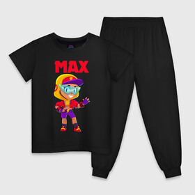 Детская пижама хлопок с принтом БРАВЛ СТАРС МАКС / MAX в Курске, 100% хлопок |  брюки и футболка прямого кроя, без карманов, на брюках мягкая резинка на поясе и по низу штанин
 | Тематика изображения на принте: bibi | brawl stars | coach mike | crow | evil gene | gale | gene | leon | leon shark | max | mecha crow | mortis | mr.p | nani | phoenix | sally leon | sandy | spike | sprout | surge | tara | virus 8 bit | werewolf | волна | ворон | джин | л