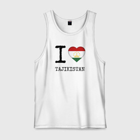 Мужская майка хлопок с принтом Таджикистан в Курске, 100% хлопок |  | asia | coat of arms | flag | heart | i | love | ornament | patterns | republic | state | tajikistan | азия | герб | государство | люблю | орнамент | республика | сердце | таджикистан | узоры | флаг | я