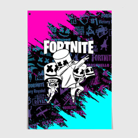 Постер с принтом FORTNITE x MARSHMELLO в Курске, 100% бумага
 | бумага, плотность 150 мг. Матовая, но за счет высокого коэффициента гладкости имеет небольшой блеск и дает на свету блики, но в отличии от глянцевой бумаги не покрыта лаком | deadmau5 | fortnite | fortnite 2 | fortnite x маршмелло | ikonik | marshmello | ninja | ninja streamer | raven | travis scott | ворон | иконик | ниндзя | пили | рейвен | трэвис скотт | фортнайт