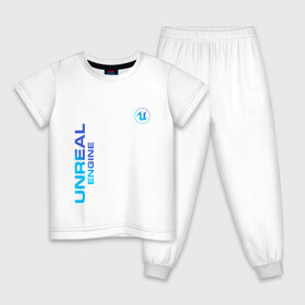 Детская пижама хлопок с принтом Unreal Engine (Z) в Курске, 100% хлопок |  брюки и футболка прямого кроя, без карманов, на брюках мягкая резинка на поясе и по низу штанин
 | unreal | unreal engine | графика | движок | движок unreal | игровой движок