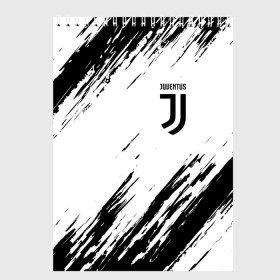 Скетчбук с принтом JUVENTUS / ЮВЕНТУС в Курске, 100% бумага
 | 48 листов, плотность листов — 100 г/м2, плотность картонной обложки — 250 г/м2. Листы скреплены сверху удобной пружинной спиралью | cr7 | fc juventus | football | juve | juventus | ronaldo | sport | роналдо | спорт | футбол | ювентус