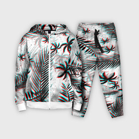 Детский костюм 3D с принтом ПАЛЬМЫ | TROPICAL GLITCH в Курске,  |  | hotline miami | neon | new retro wave | outrun | outrun electro | paints | palmen | rainbow | retro | retrowave | summer | synth | synthwave | tropical | брызги | брызги красок | звёзды | космос | краски | лето | неон | пальмы | радуга | 