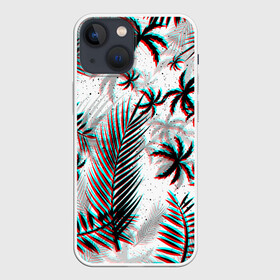 Чехол для iPhone 13 mini с принтом ПАЛЬМЫ | TROPICAL GLITCH в Курске,  |  | hotline miami | neon | new retro wave | outrun | outrun electro | paints | palmen | rainbow | retro | retrowave | summer | synth | synthwave | tropical | брызги | брызги красок | звёзды | космос | краски | лето | неон | пальмы | радуга | 