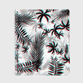 Тетрадь с принтом ПАЛЬМЫ | TROPICAL GLITCH в Курске, 100% бумага | 48 листов, плотность листов — 60 г/м2, плотность картонной обложки — 250 г/м2. Листы скреплены сбоку удобной пружинной спиралью. Уголки страниц и обложки скругленные. Цвет линий — светло-серый
 | Тематика изображения на принте: hotline miami | neon | new retro wave | outrun | outrun electro | paints | palmen | rainbow | retro | retrowave | summer | synth | synthwave | tropical | брызги | брызги красок | звёзды | космос | краски | лето | неон | пальмы | радуга | 