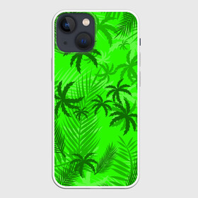 Чехол для iPhone 13 mini с принтом ПАЛЬМЫ | ЛЕТО | TROPICAL в Курске,  |  | hotline miami | neon | new retro wave | outrun | outrun electro | paints | palmen | rainbow | retro | retrowave | summer | synth | synthwave | tropical | брызги | брызги красок | звёзды | космос | краски | лето | неон | пальмы | радуга | 