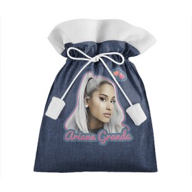 Подарочный 3D мешок с принтом Ariana Grande Jeans в Курске, 100% полиэстер | Размер: 29*39 см | Тематика изображения на принте: ariana grande | grande | heart | jeans | pink | team | ариана гранде | гранде | джинса | джинсовый | джинсы | для фанатов | надпись | попса | розовый | сердечки | синий | текстура | фанатам