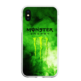 Чехол для iPhone XS Max матовый с принтом MONSTER ENERGY в Курске, Силикон | Область печати: задняя сторона чехла, без боковых панелей | brend | green | monster energy | андреналин | бренд | зеленый | логотип | монстр | напиток | энергетик | энергия