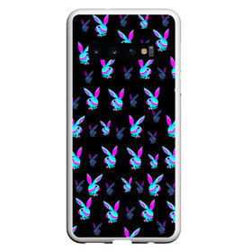 Чехол для Samsung Galaxy S10 с принтом Playboy в Курске, Силикон | Область печати: задняя сторона чехла, без боковых панелей | Тематика изображения на принте: playboy | абстракция | зая | заяц | краска | кролик | кролик плейбой | лето | море | неон | отдых | плейбой | плэйбой | пляж | текстура
