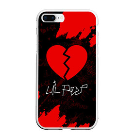 Чехол для iPhone 7Plus/8 Plus матовый с принтом LIL PEEP ЛИЛ ПИП в Курске, Силикон | Область печати: задняя сторона чехла, без боковых панелей | beautiful | daddy | heart | life | lil | lilpeep | music | peep | rap | rapper | rip | tattoo | лил | лилпип | литл | лого | музыка | папочка | пип | рип | рожица | рэп | рэпер | рэперы | сердечко | сердце | символ | тату | татуировки